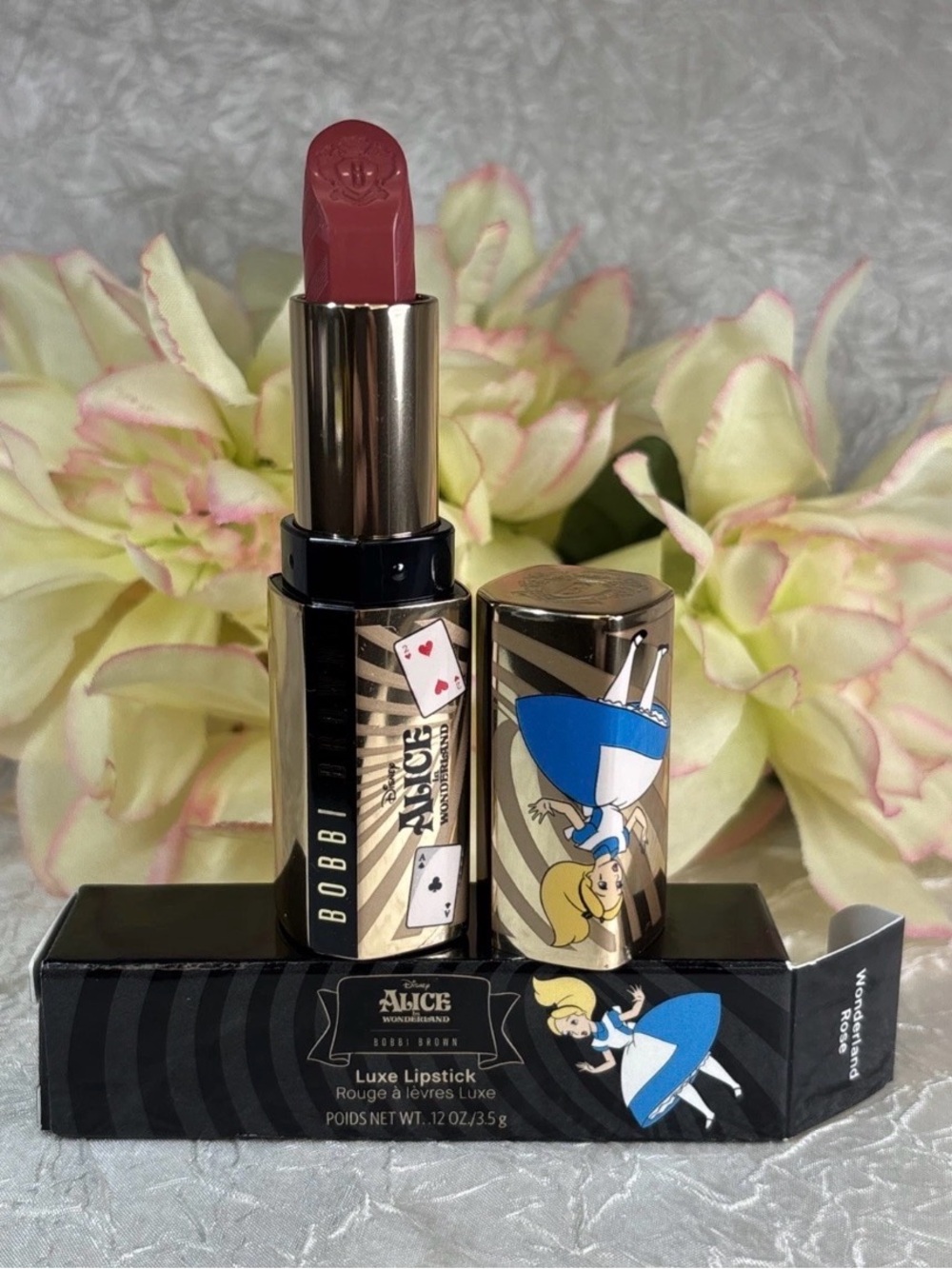 Bobbi Brown Disney Alice Luxe Lipstick - WONDERLAND ROSE - Full Size NIB